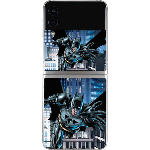 DC Comics Batman Dark Knight Comic Art Action Pose Galaxy Z Flip3 5G Skin